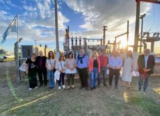 Autoridades y Concejales estuvieron presentes en la inauguración del nuevo transformador para Chillar