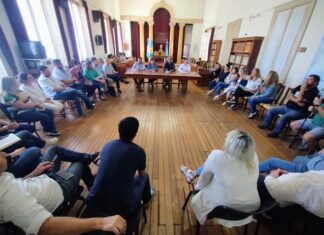 Reunión ampliada con el Intendente electo Nelson Sombra