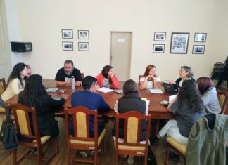 El Consejo de Hábitat recibió a la Directora de Comisiones Vecinales y alumnas de la Escuela Técnica N°1