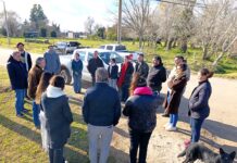 Costanera “Cacique Catriel”: recorrida con funcionarios de Obras Públicas